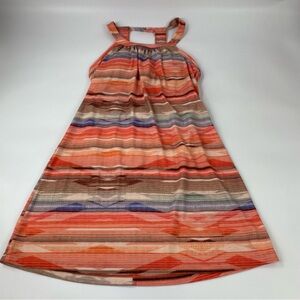 Prana Cantine Women’s Tank Striped Dress Built-in Bra